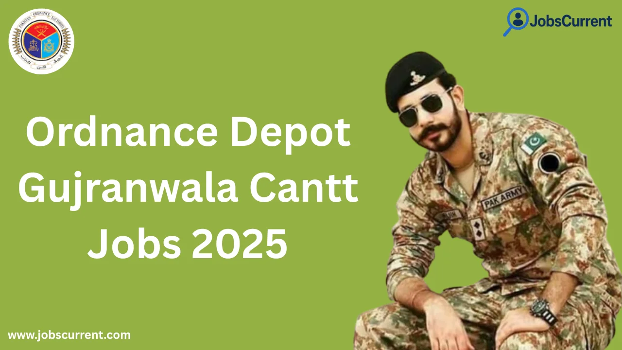 Ordnance Depot Gujranwala Cantt Jobs 2025